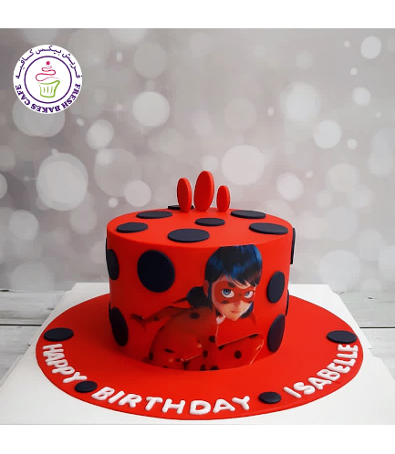 Miraculous Ladybug Themed Cake - Printed Picture - 1 Tier 03