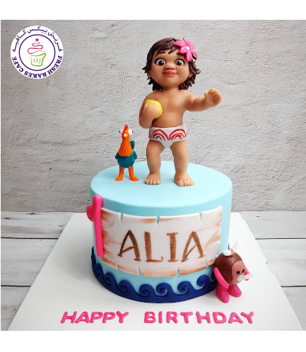 Tx Moana Theme Tropical Birthday Baby Moana Baby 1st Birthday Luau Acrylic Cake  Topper For Party Decorations Supplier - Cake Decorating Supplies -  AliExpress