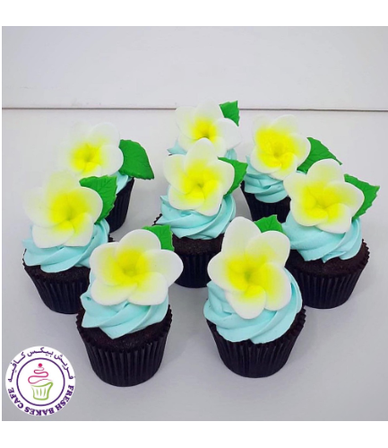 Cupcakes - Plumeria Flowers