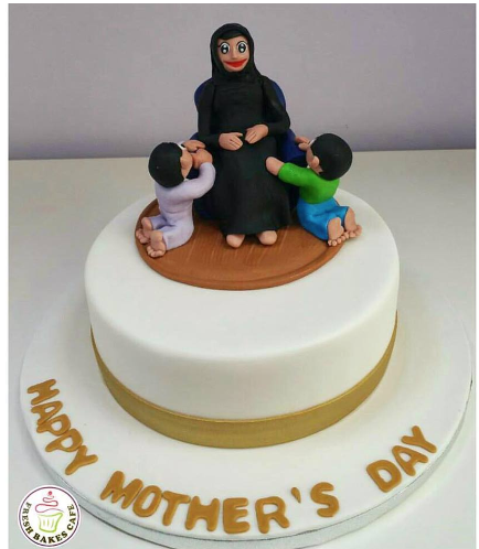 Cake - Mother & Children - 3D Characters
