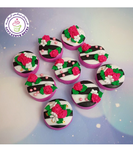 Roses Themed Chocolate Covered Oreos 01