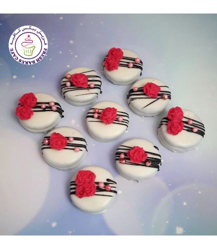 Roses Themed Chocolate Covered Oreos 02