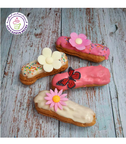 Eclairs - Flowers & Butterfly