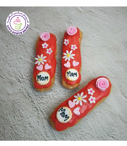 Flowers & Hearts Themed Eclairs