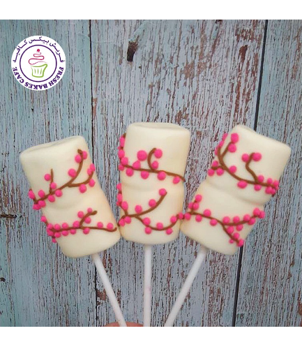 Cherry Blossoms Themed Marshmallow Pops