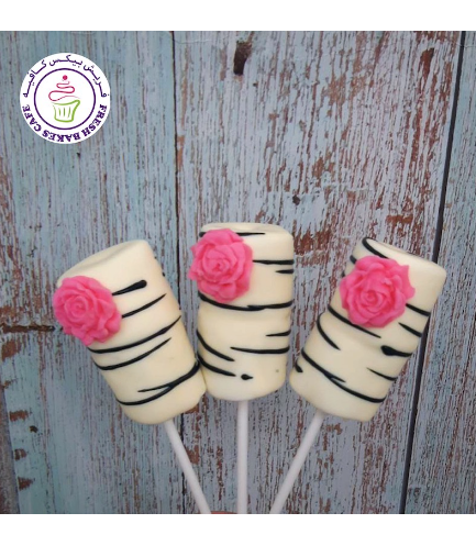 Marshmallow Pops - Roses