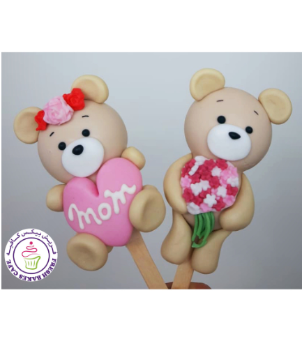 Mother's Day Themed Popsicakes - Bears 03