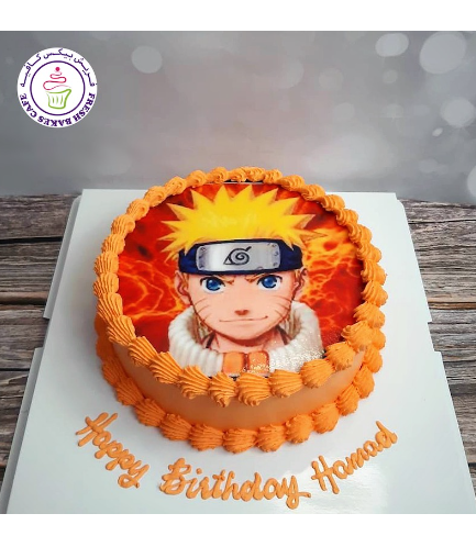 Naruto Themed Cake - Naruto - Face - Printed Picture 02