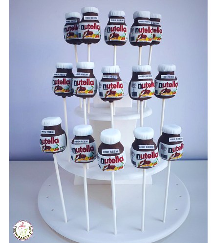 Nutella Jars Themed Cake Pops