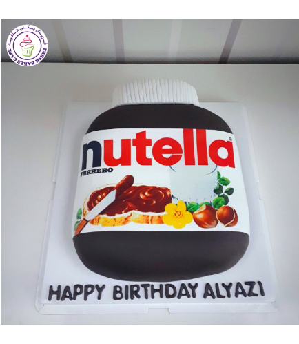 Nutella Themed Cake - 2D Cake