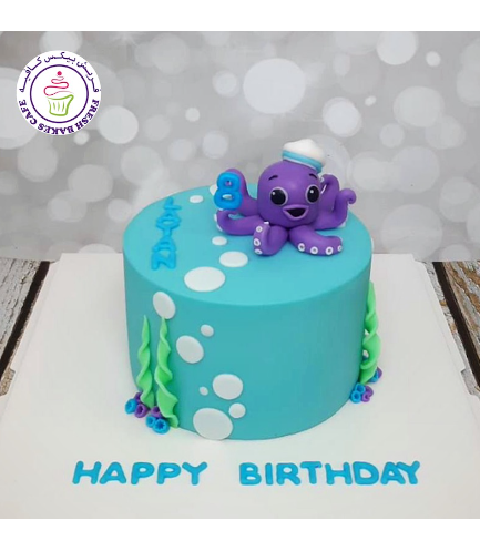 Octopus Themed Cake - 3D Cake Topper