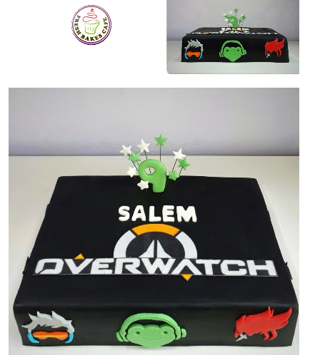 Overwatch Themed Cake 01