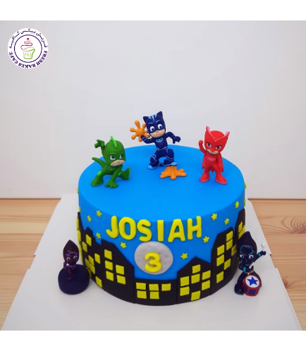 Cake - 2D Fondant Shapes with Toys - 1 Tier