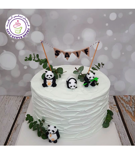 Panda Themed Cake - Toys