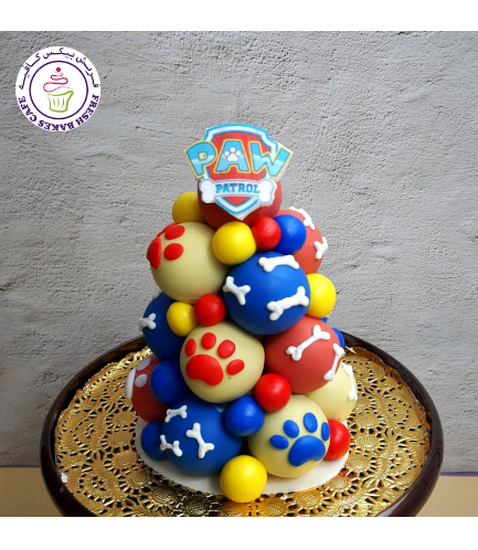 Paw Patrol Themed Cake Pops Tower