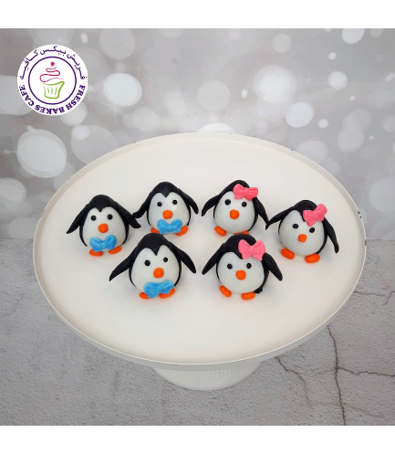 Cake Pops w/o Sticks - Penguins