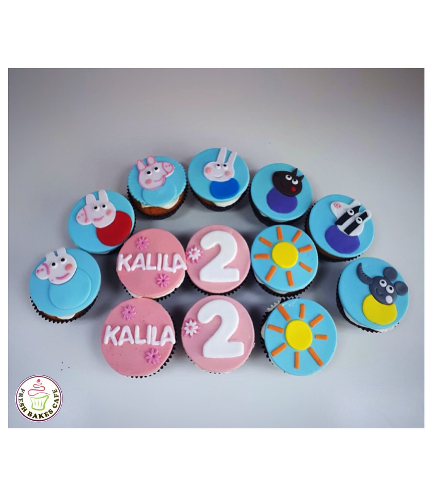 Cupcakes - 2D Fondant Toppers 03