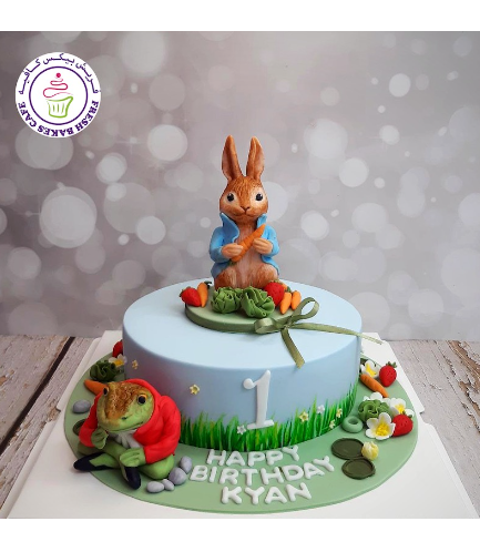 Peter Rabbit Themed Cake - 3D Cake Toppers - 1 Tier