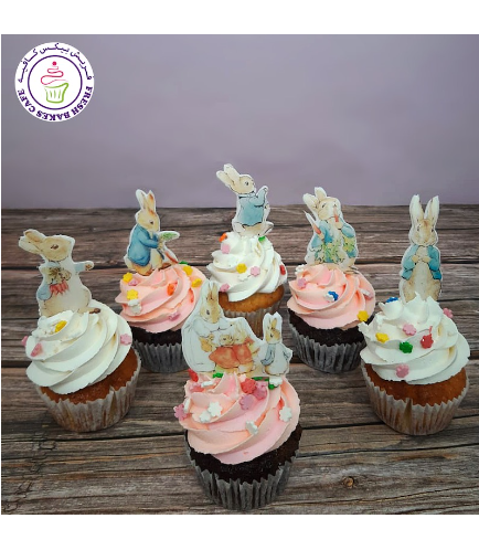 Peter Rabbit Themed Cupcakes - Printed Pictures 01