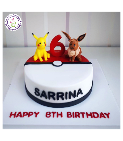 Cake - PokeBall 2D Cake & 3D Characters 02a