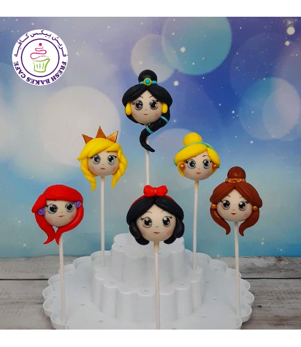 Princesses Themed Cake Pops - Faces 02