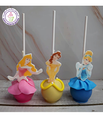 Princesses Themed Cake Pops - Printed Pictures 02