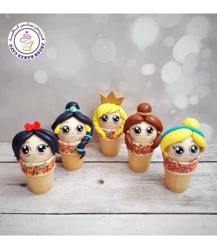 Princesses Themed Cone Cake Pops 01