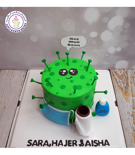 Cake - Virus - 2D Cake 02
