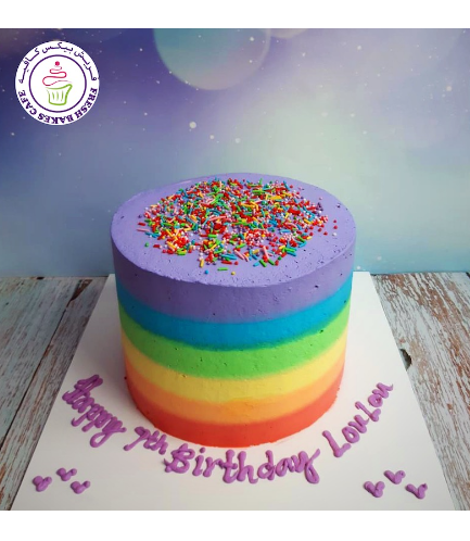 Cake - Rainbow - Cream 02a
