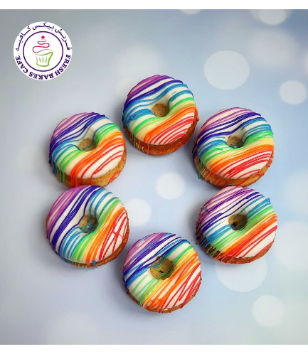 Rainbow Themed Donuts - Drizzle 02