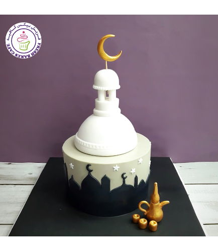 Ramadan Themed Cake - Mosque - 3D Cake Topper