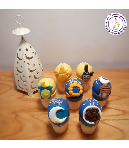Ramadan Themed Cone Cake Pops - 2D Toppers