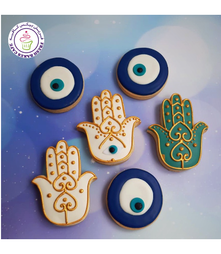 Khamsa & Evil Eye Themed Cookies