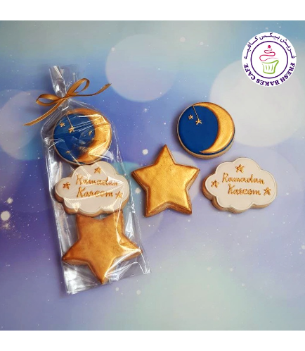 Ramadan Themed Cookies - Crescent & Star - Minis 03