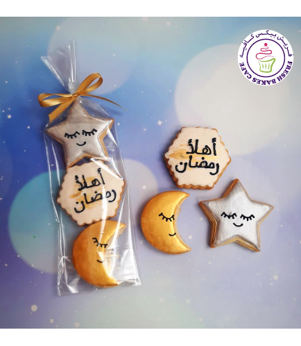 Ramadan Themed Cookies - Crescent & Star - Minis 02
