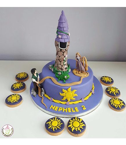Tangled Themed Cake - Toys & Cookies