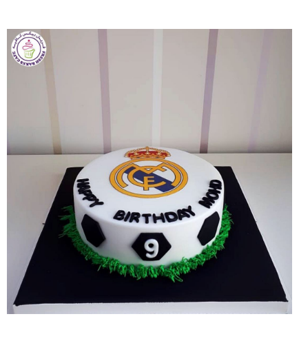 Football Themed Cake - Real Madrid - Logo - Printed Picture 02