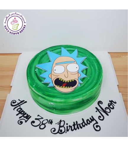 Rick & Morty Themed Cake - Printed Picture