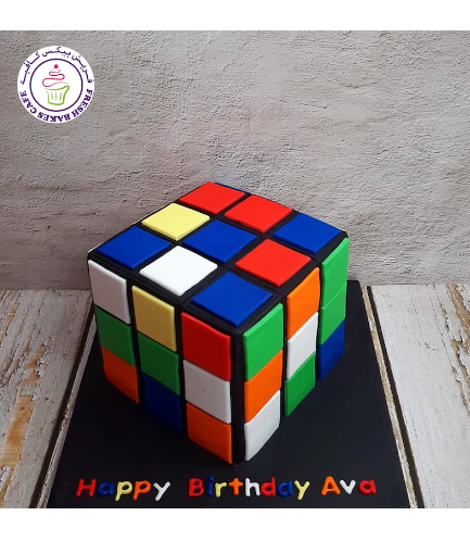 Rubik's Cube Themed Cake - 3D Cake 03