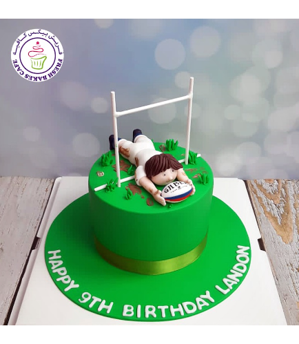 Rugby Themed Cake - 3D Character 01