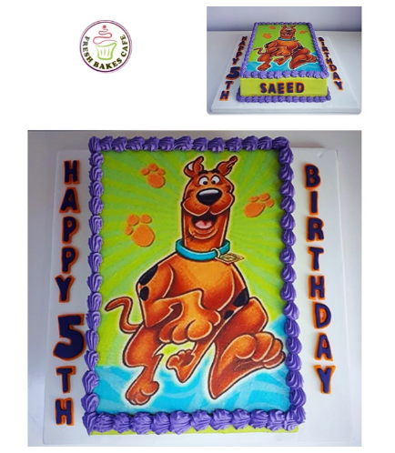 Scooby Doo Themed Cake - Printed Picture