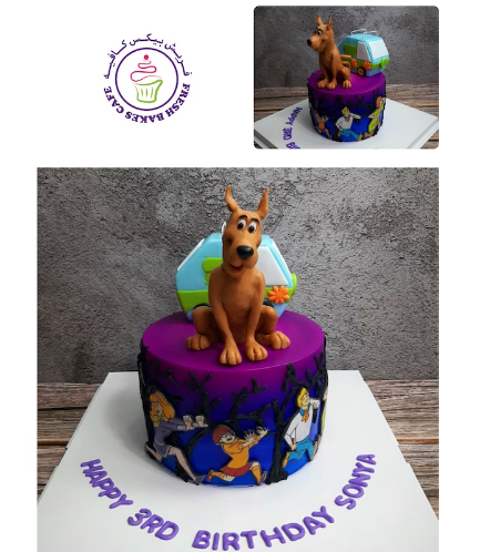 Scooby Doo Themed Cake - 3D Cake Toppers & Printed Pictures