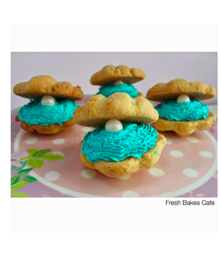 Sea Clam Themed Cookies