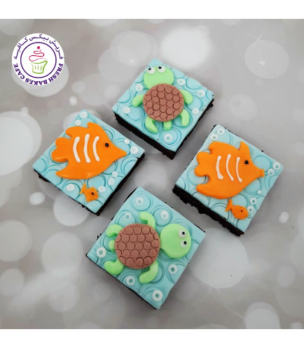 Sea Creatures Themed Brownies 01