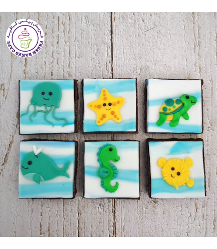 Sea Creatures Themed Brownies 02