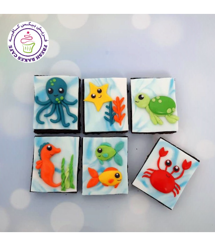 Sea Creatures Themed Brownies 03