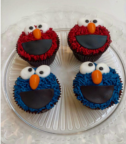 Cupcakes - Elmo & Cookie Monster