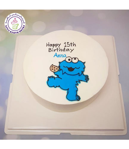 Cake - Cookie Monster - Cream Cake