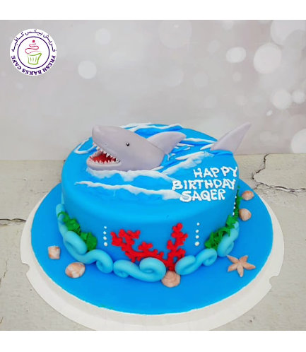Shark Themed Cake - 3D Cake Toppers 05