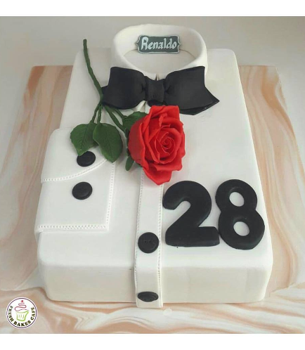 Shirt & Bow Tie Themed Cake